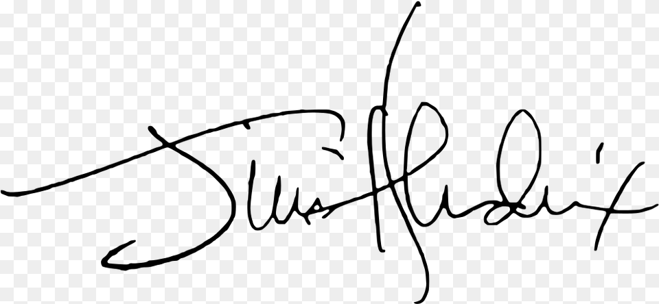 Jimi Hendrix Signature, Gray Free Png Download