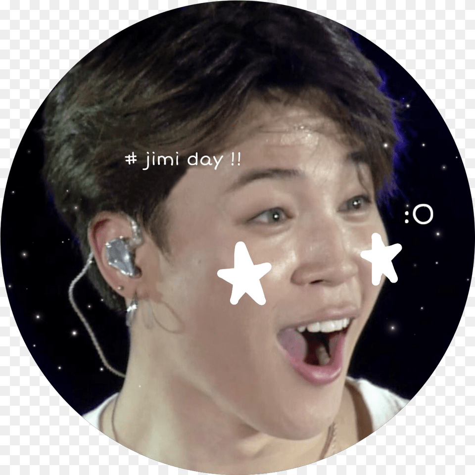 Jimin Birthday Icon Happy, Accessories, Person, Jewelry, Head Png Image