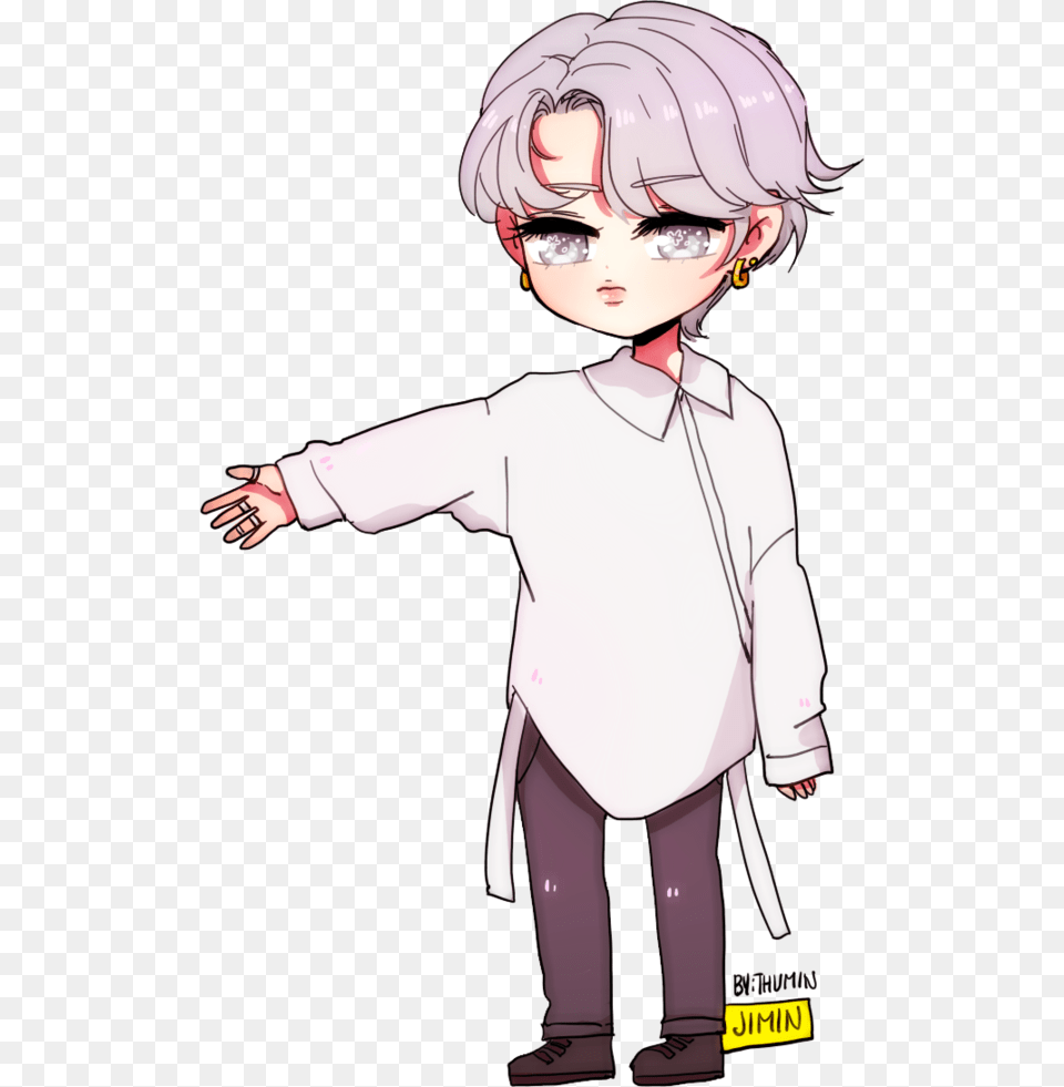 Jimin Bts Cartoon, Book, Comics, Publication, Baby Png Image