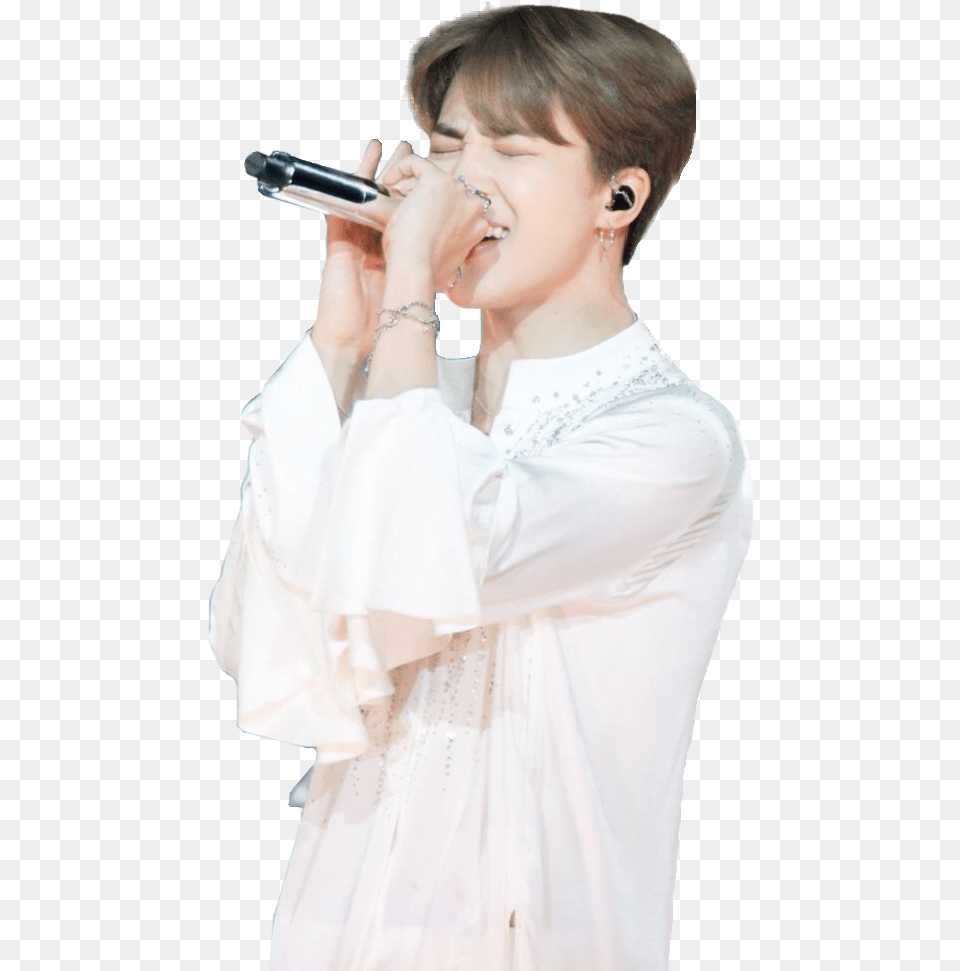 Jimin Bts Kpop Singing Singer White Handsome Singing, Adult, Solo Performance, Person, Performer Free Transparent Png