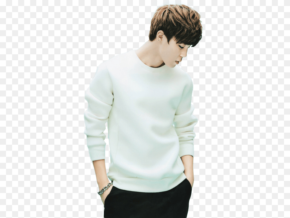 Jimin Bts Render, Blouse, Clothing, Knitwear, Long Sleeve Png Image