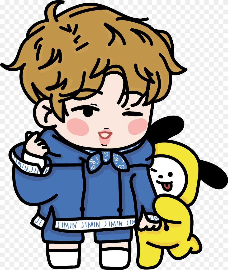 Jimin Cartoon, Book, Comics, Publication, Baby Png Image