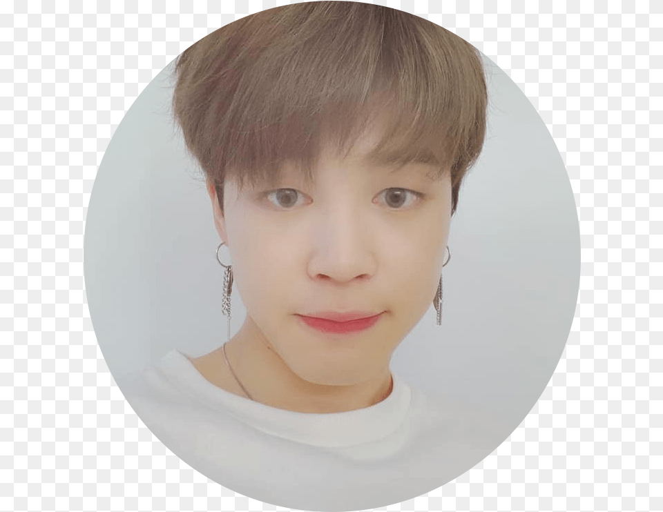 Jimin Circle Sticker Hair Design, Accessories, Photography, Person, Jewelry Free Png