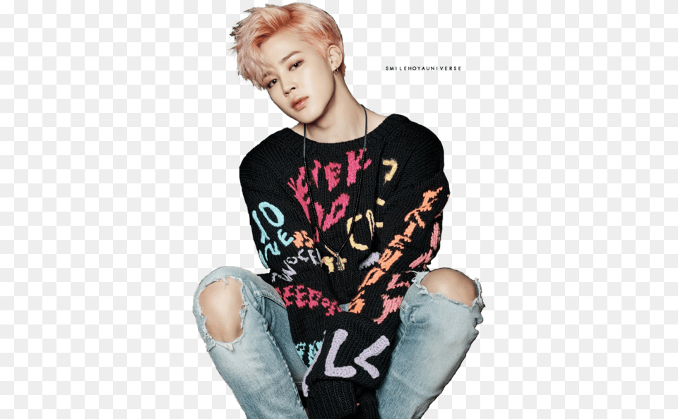 Jimin De Bts, Sweater, Clothing, Knitwear, Teen Free Png