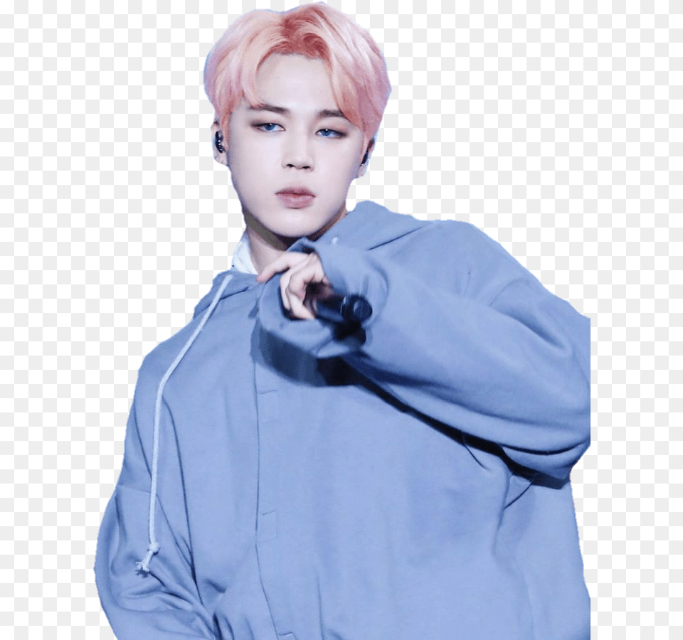 Jimin Park Pink Blue Bts Kpop Kpopidol Korean Park Jimin Jimin Bts, Adult, Male, Man, Person Free Png