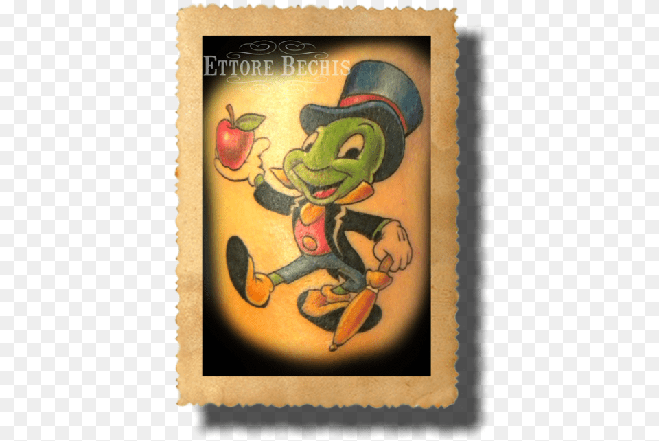Jiminy Cricket Cartoon, Person, Skin, Tattoo Free Transparent Png