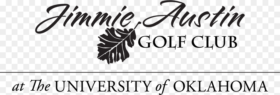 Jimmie Austin Ou Golf Club Calligraphy, Leaf, Plant, Text, Handwriting Free Png Download