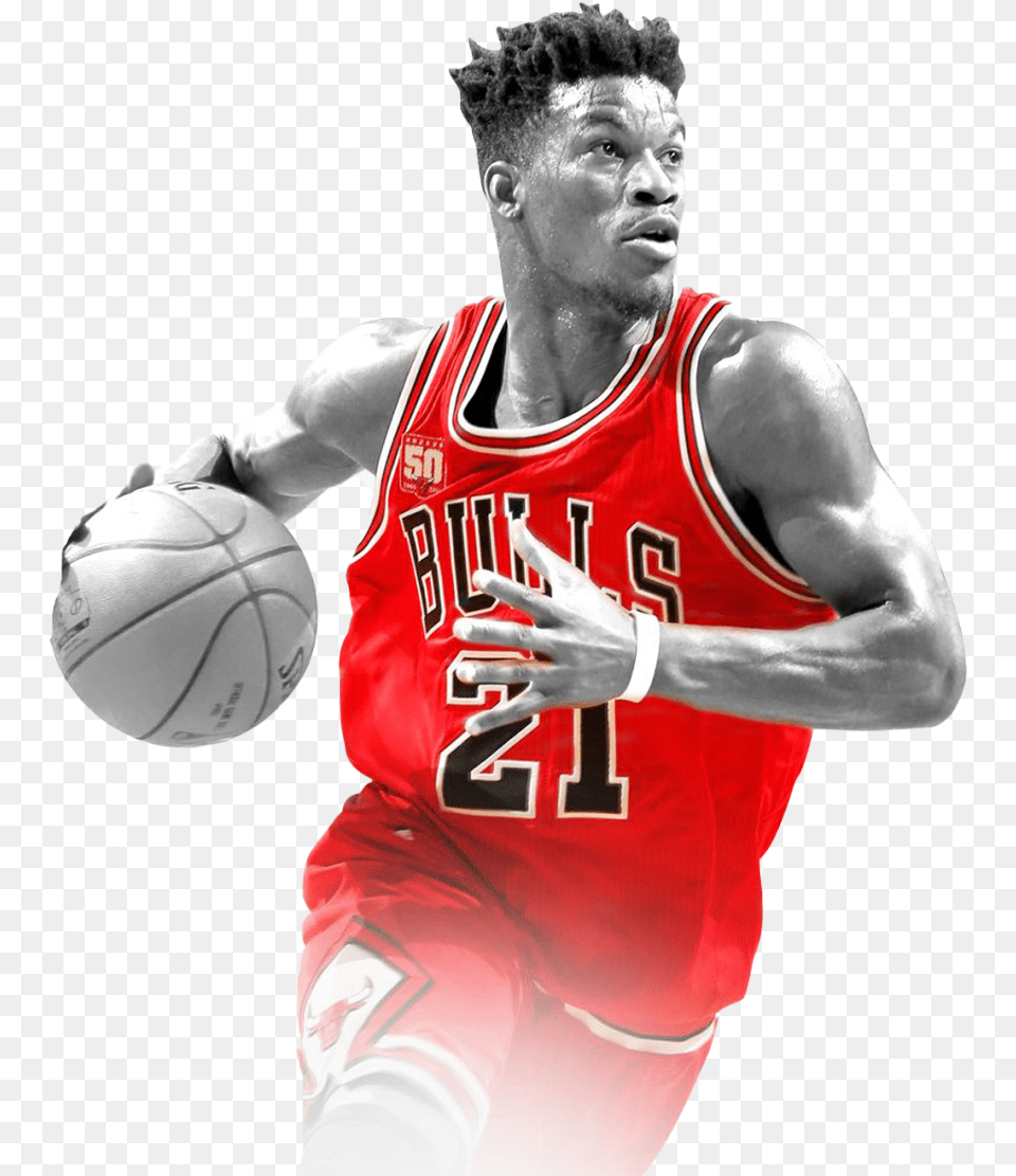Jimmy Butler Transparent Image Recovered Chicago Bulls Player, Sport, Ball, Basketball, Basketball (ball) Free Png Download