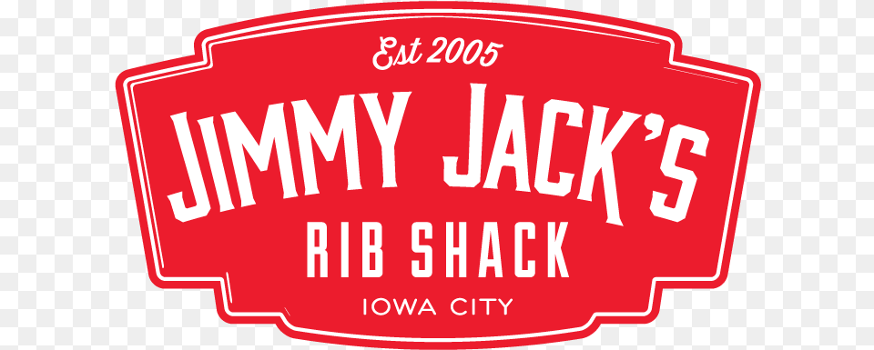 Jimmy Jack S Rib Shack Logo Illustration, Food, Ketchup, Text, Sticker Free Png Download