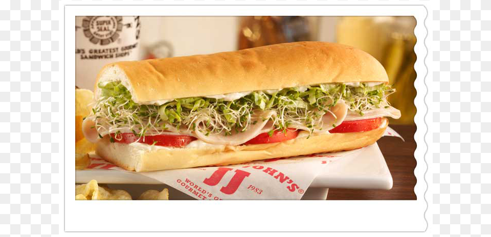 Jimmy John39s 4 Turkey Tom Sub Sandwich, Food, Burger, Lunch, Meal Free Png Download