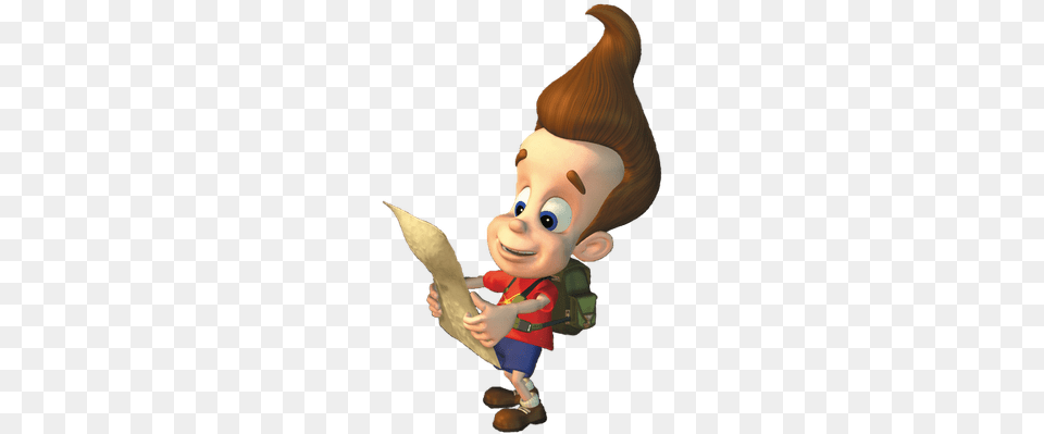 Jimmy Neutron Looking At Map, Baby, Person, Elf, Cartoon Free Transparent Png