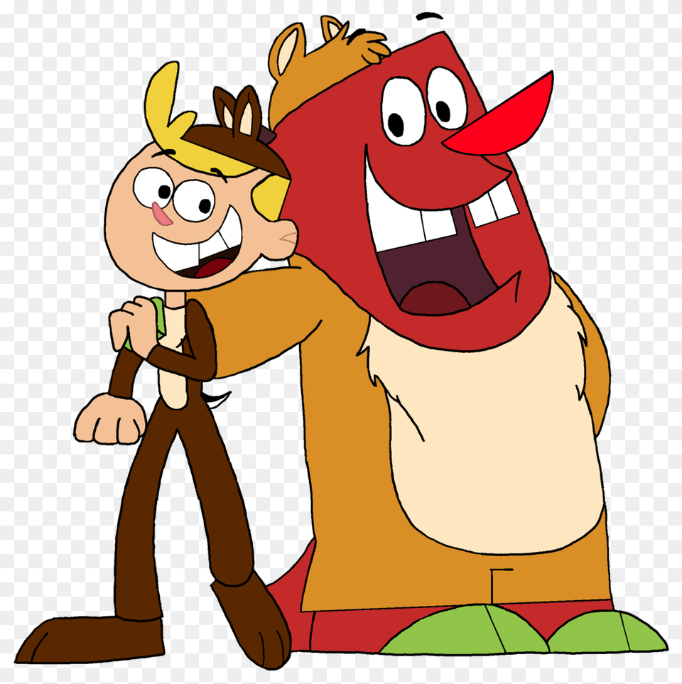 Jimmy Two Shoes And Beezy As Chip And Dale, Cartoon, Baby, Person, Face Png Image