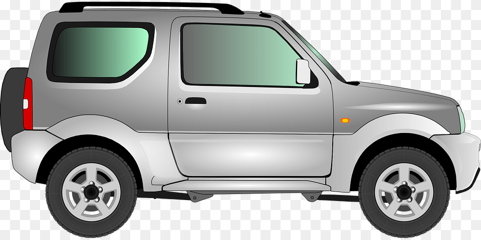 Jimny Car Vehicle Automobile Jeep Suzuki Silver Car Clip Art, Suv, Transportation, Tire, Alloy Wheel Free Transparent Png