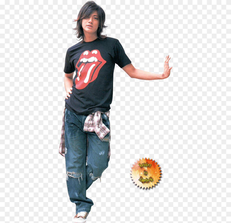 Jin Akanishi 2 Cosplay, T-shirt, Clothing, Pants, Jeans Png Image