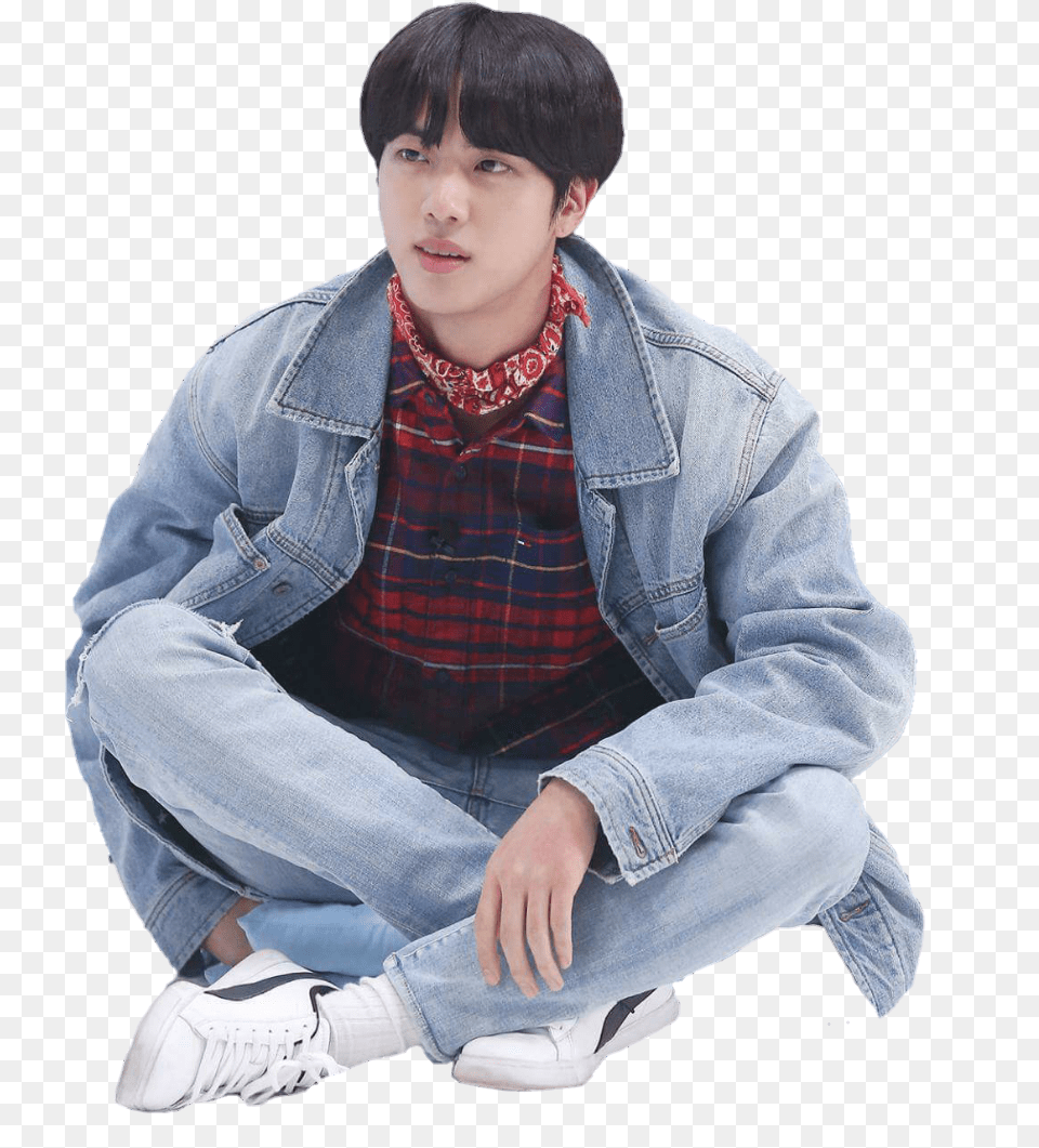 Jin And Bts Image Jin Transparent Jin, Clothing, Pants, Jeans, Teen Free Png Download