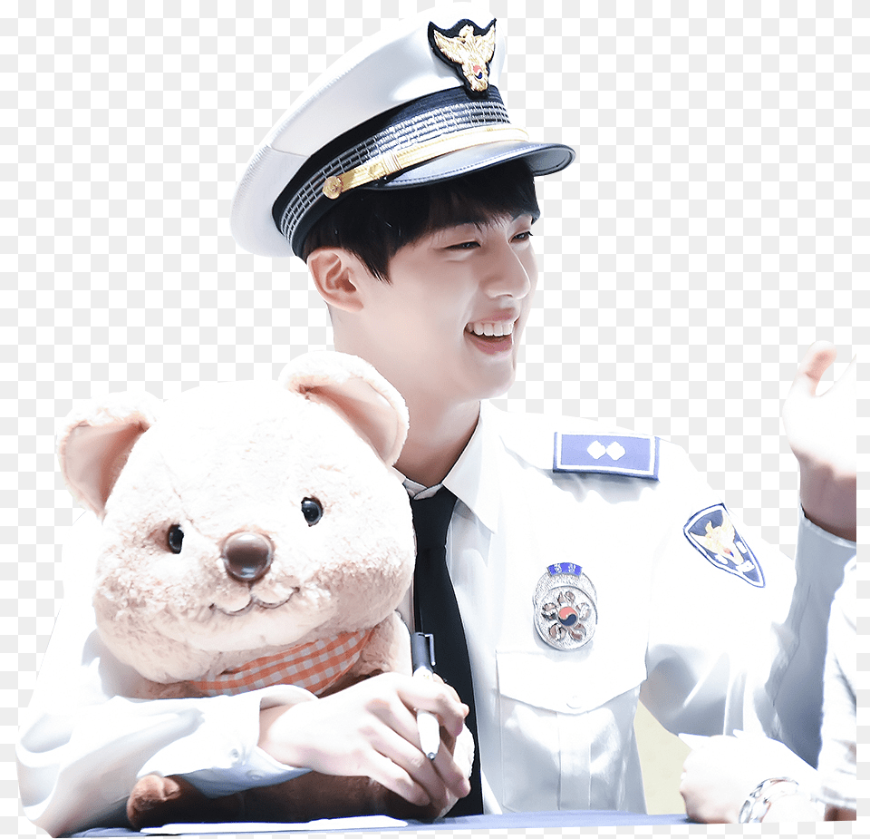 Jin Bts Kpop Image Bts, Person, Captain, Officer, Body Part Free Png Download