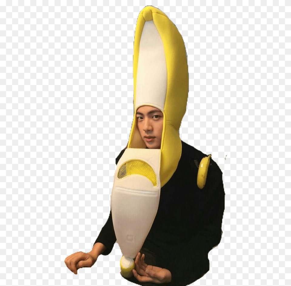 Jin In A Banana Suit, Footwear, Hat, Costume, Clothing Png Image