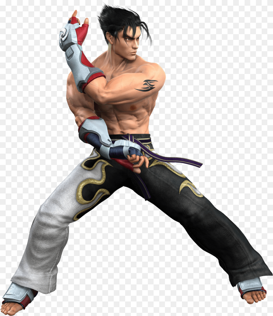 Jin Kazama Tekken, Adult, Clothing, Glove, Male Free Png