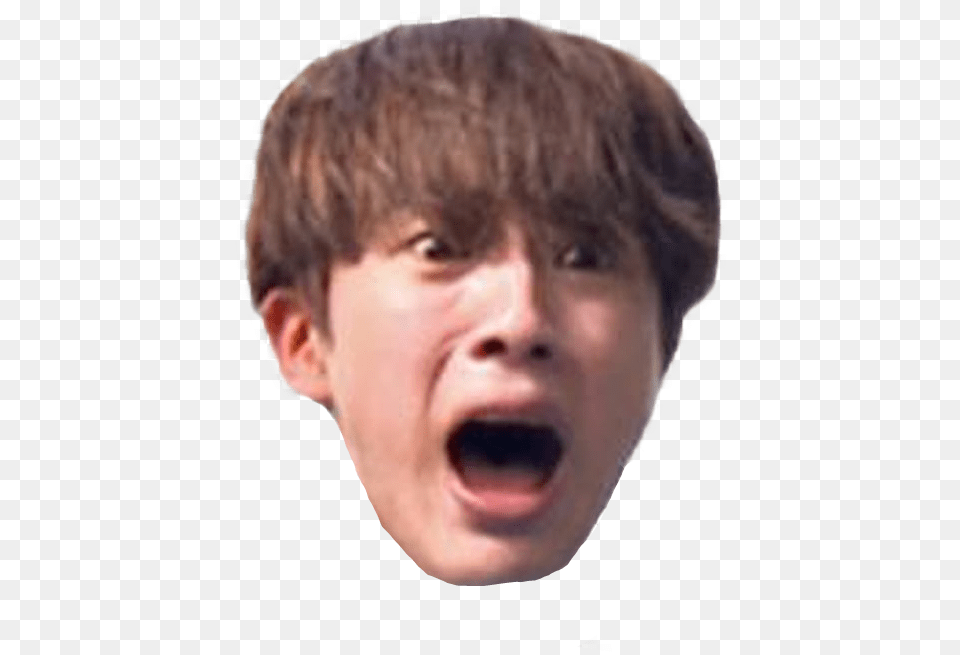 Jin Kimseokjin Funny Funnyface Face Seokjin Worldwidehandsome Bts Face Meme, Baby, Head, Person Png Image