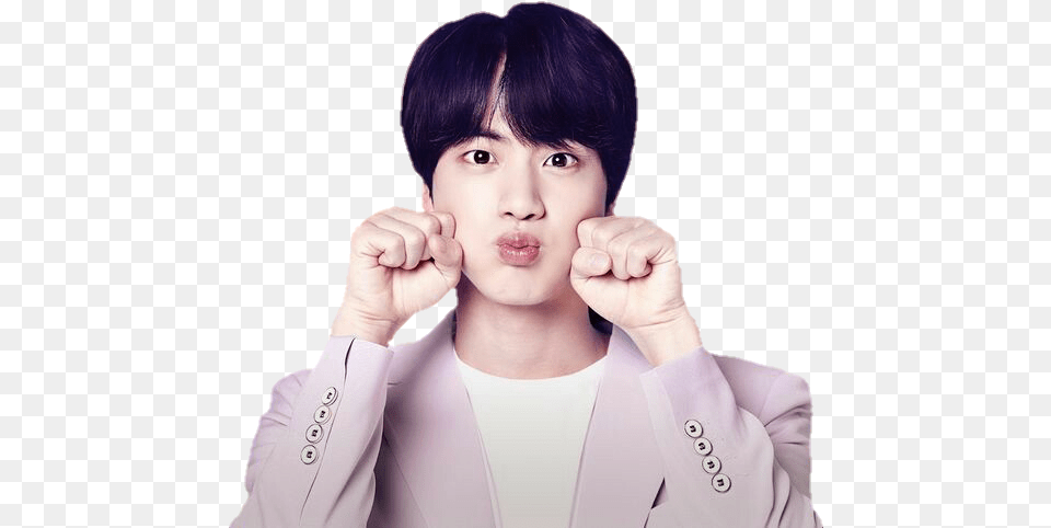 Jin Seokjin Bts Jin Cute, Head, Portrait, Face, Photography Free Transparent Png