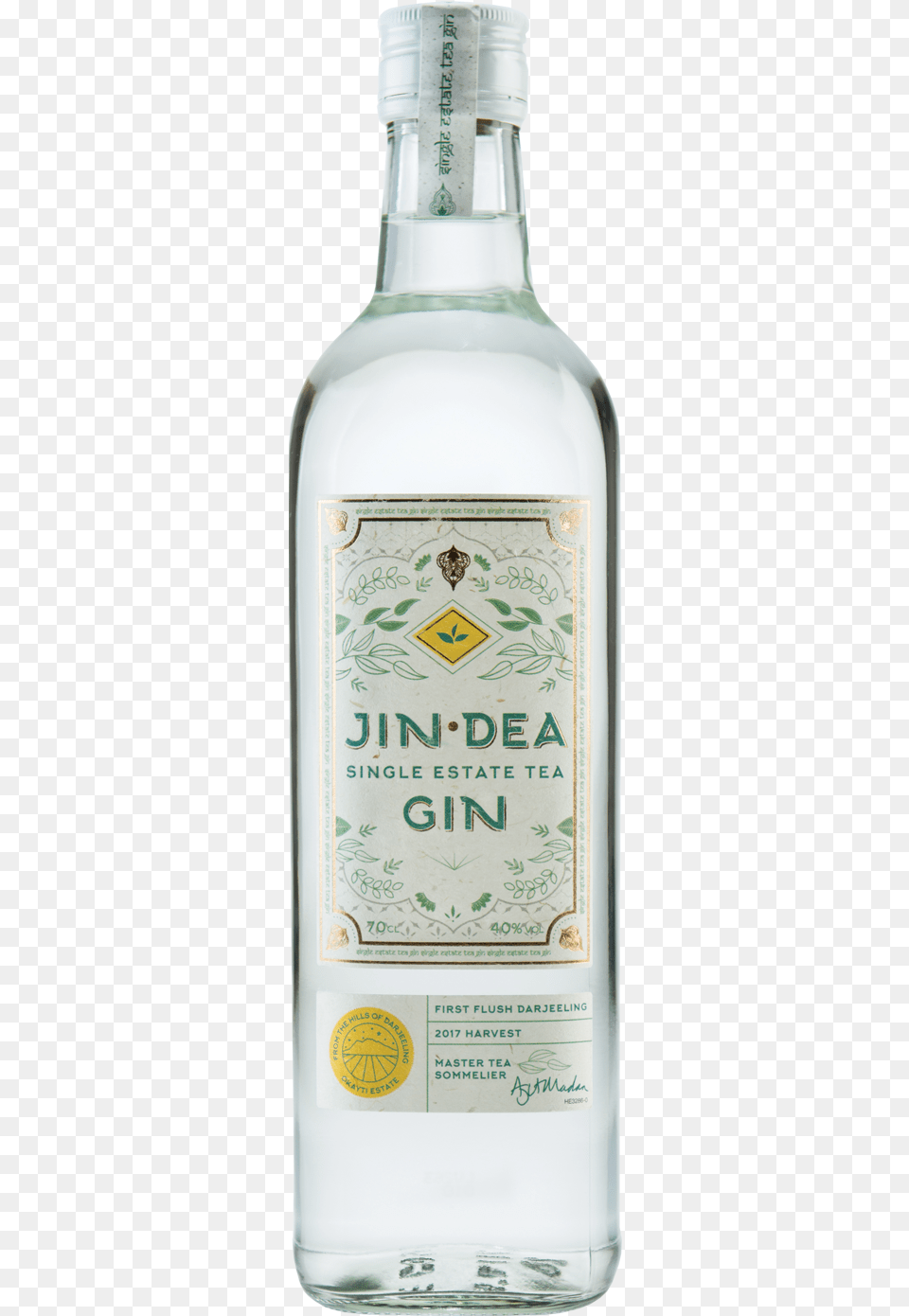 Jindea Single Estate Tea Gin Glass Bottle, Alcohol, Beverage, Liquor, Beer Free Png