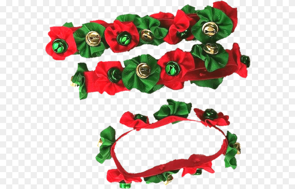 Jingle Bell Christmas Collars Garden Roses, Accessories, Flower, Jewelry, Plant Free Png