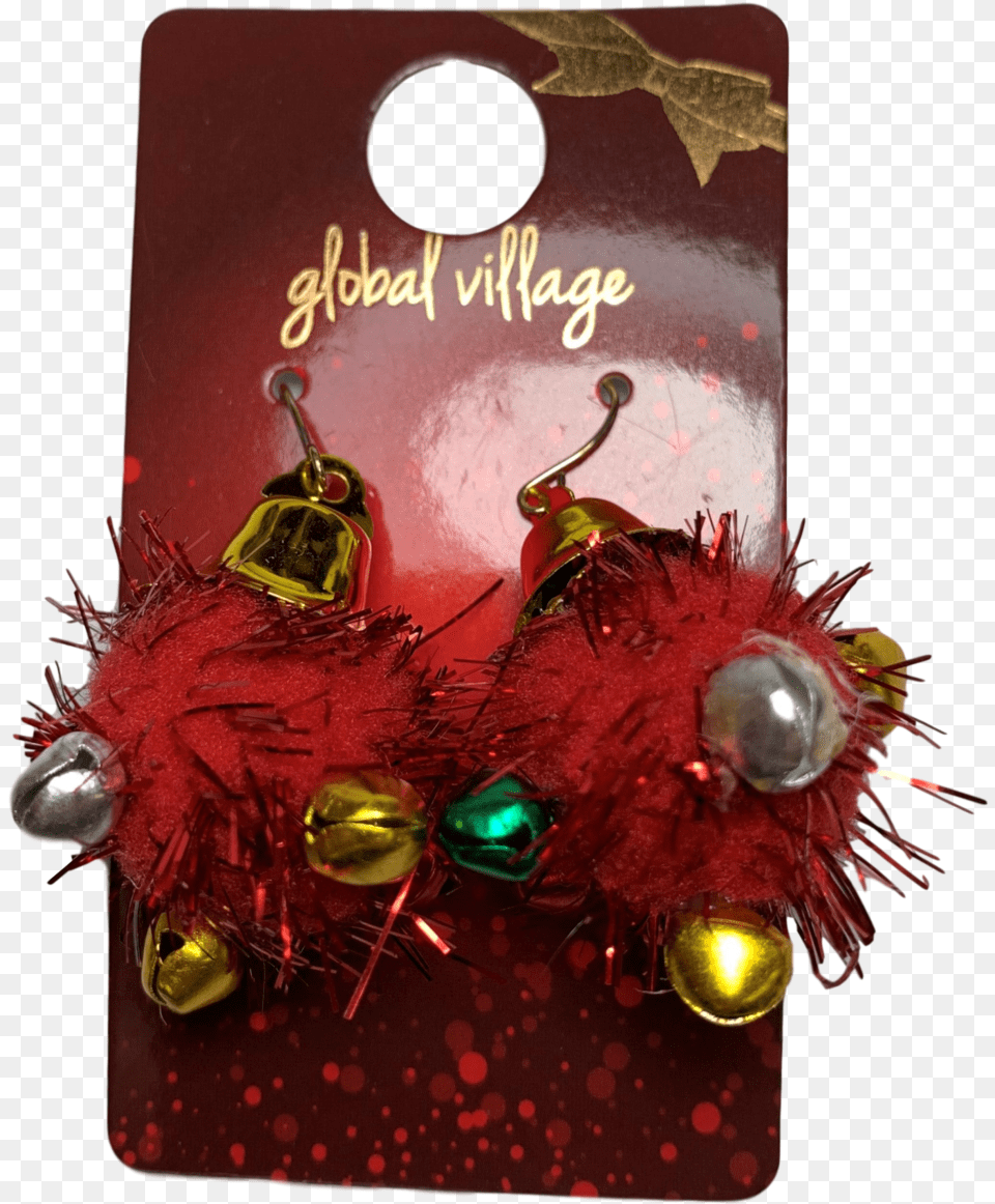Jingle Bell Earrings Earrings, Accessories, Earring, Jewelry, Christmas Png Image