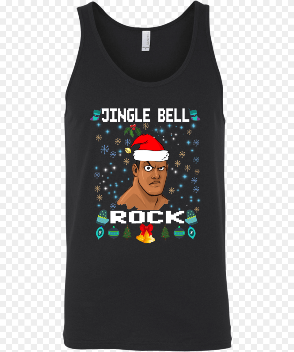 Jingle Bell Rock Christmas Unisex Tank Shirt, Clothing, T-shirt, Tank Top, Person Free Png Download