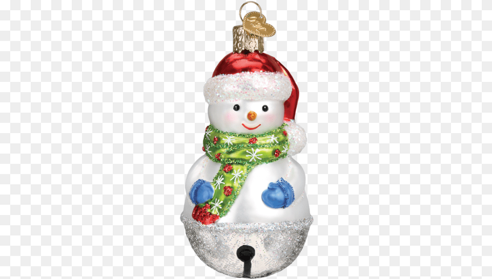 Jingle Bell Snowman Christmas Ornament Snowman Ornament, Nature, Outdoors, Winter, Snow Png