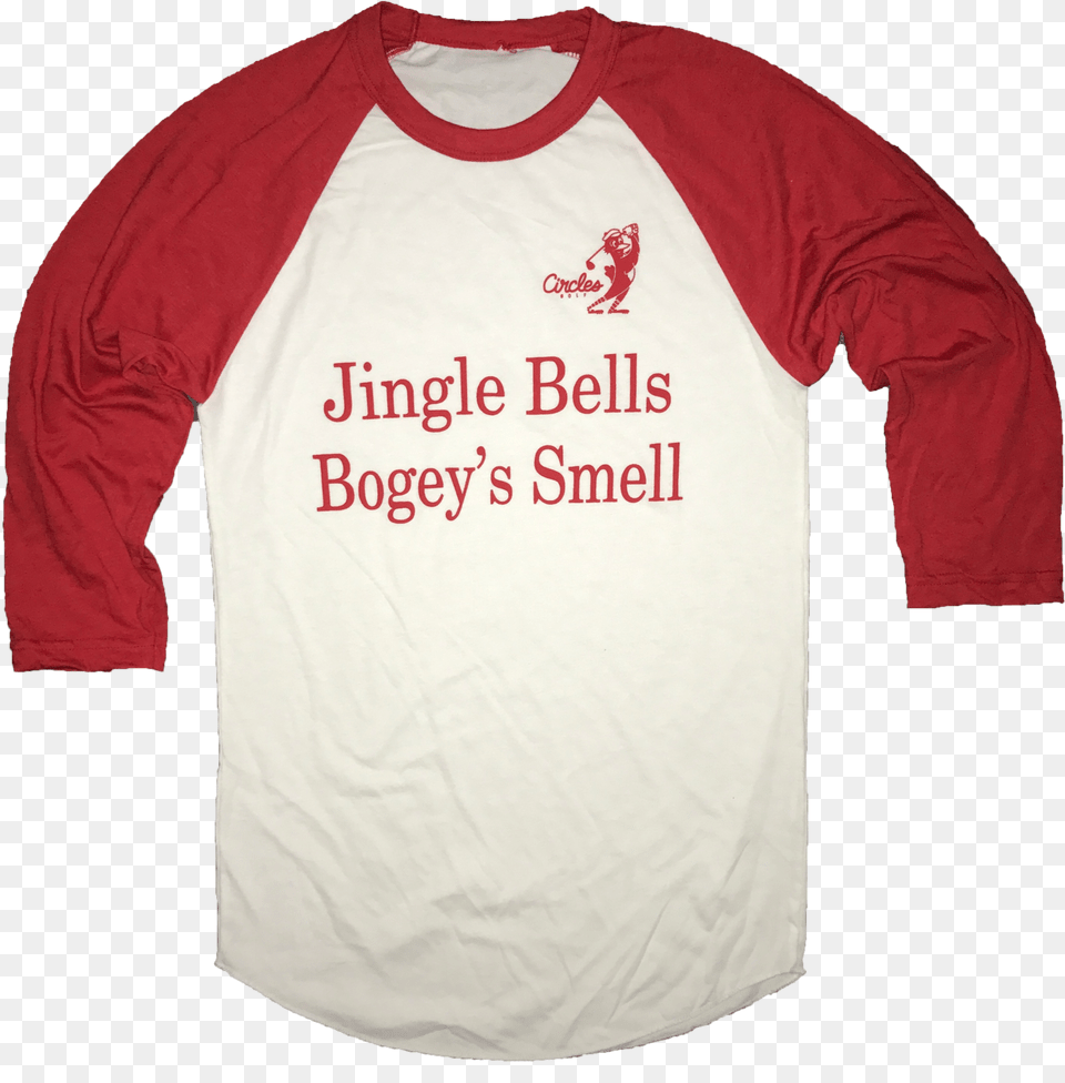 Jingle Bells Bogey39s Smell Raglan Shirt Library Club T Shirt Designs, Clothing, Long Sleeve, Sleeve, T-shirt Free Png Download