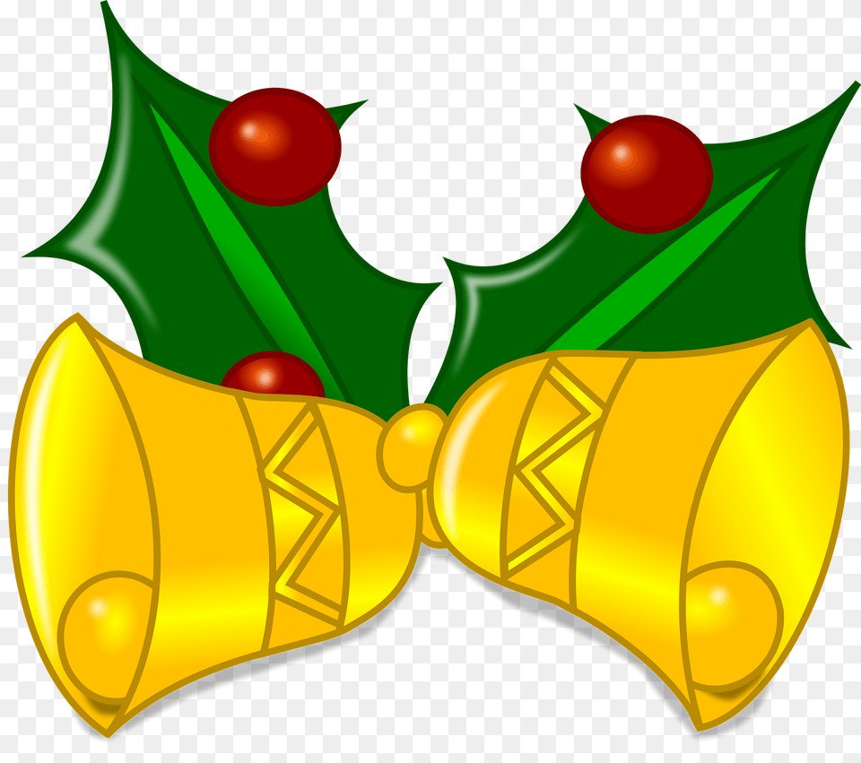 Jingle Bells With Holly Berries Clipart, Accessories, Formal Wear, Tie, Bow Tie Free Png