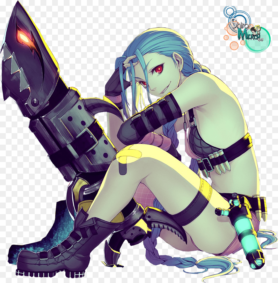 Jinx Pic Frengkenstain New Jinx League Of Legends Z3427 Samsung, Publication, Person, Costume, Comics Free Transparent Png