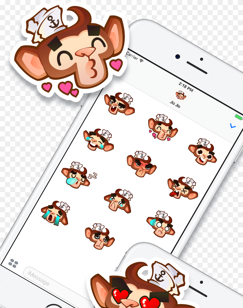 Jiojio Stickers For Imessage Cartoon, Electronics, Mobile Phone, Phone, Person Free Transparent Png