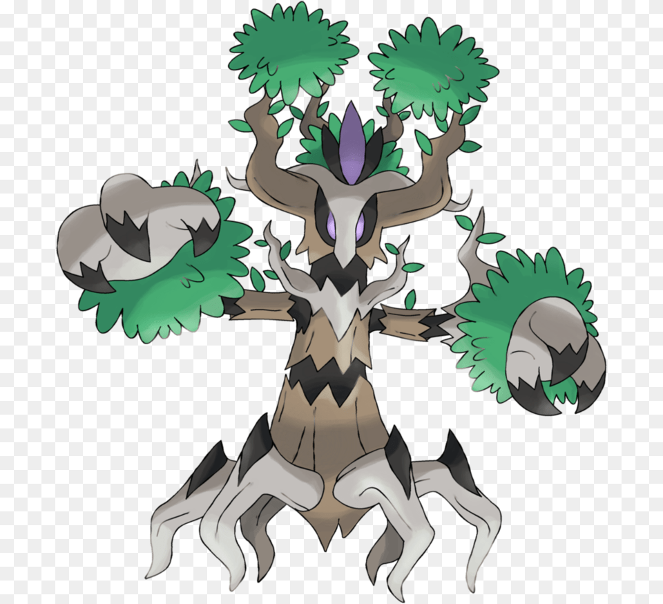 Jirachizekromsigilyph Pokemon Trevenant Evolution, Animal, Wildlife, Mammal, Deer Free Png Download