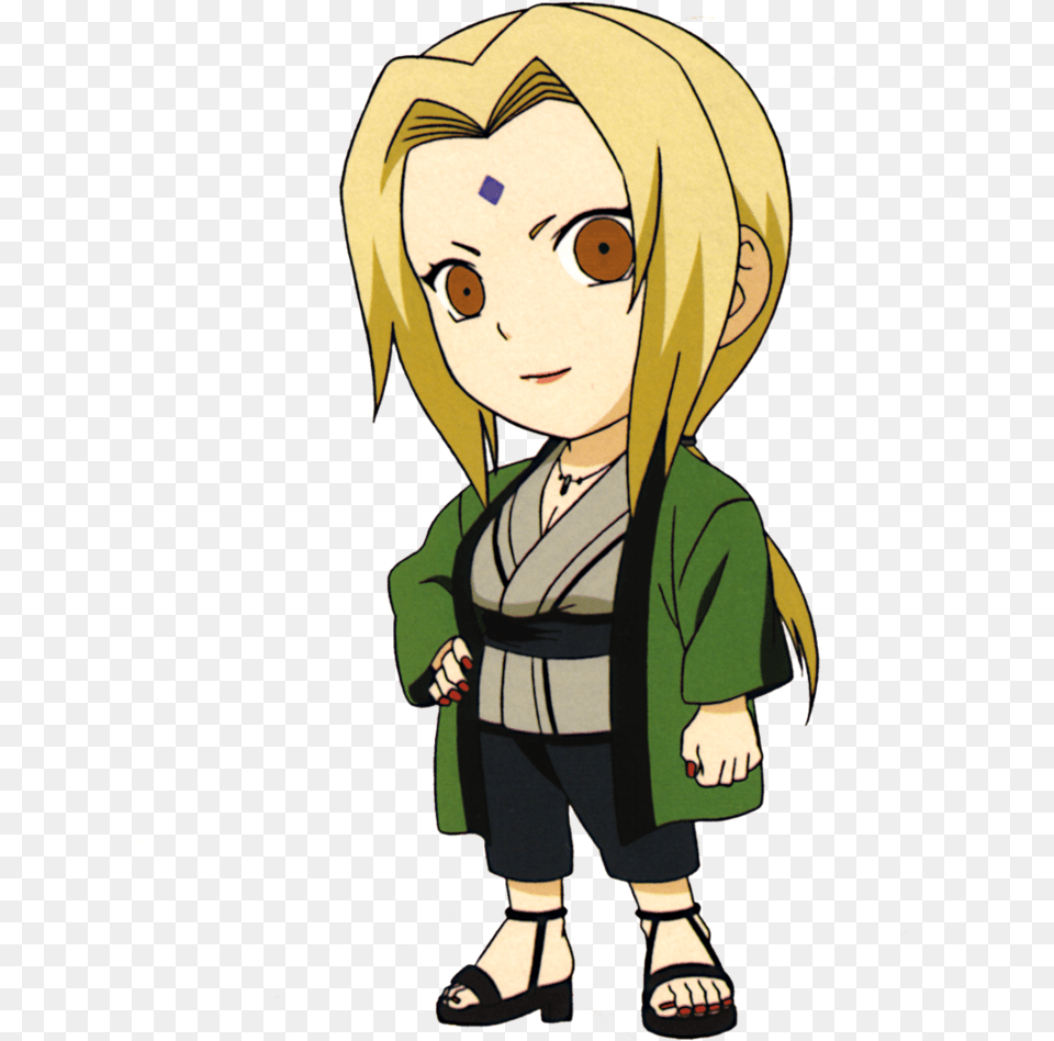 Jiraiya Chibi Naruto Tsunade Chibi, Book, Clothing, Comics, Dress Free Png Download