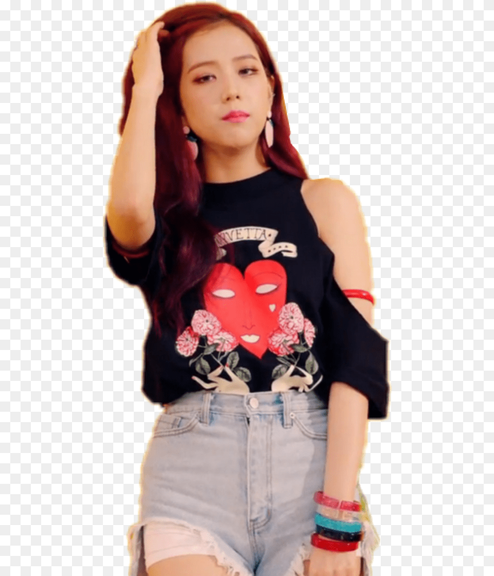 Jisoo Blackpink Blackpink Jisoo As If It39s Your Last, Clothing, T-shirt, Female, Girl Free Transparent Png