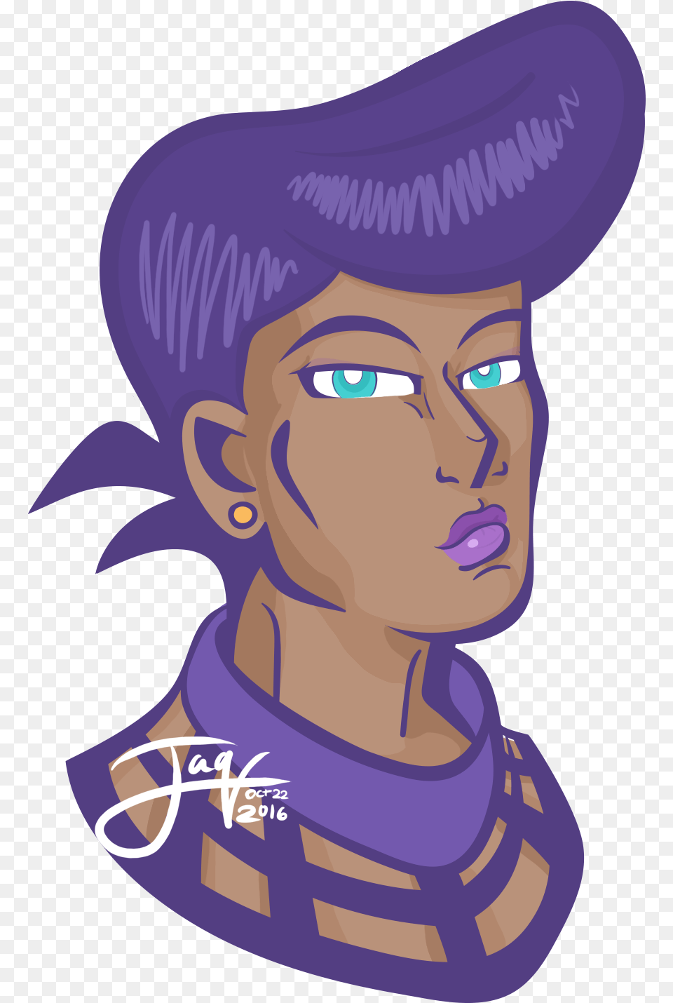 Jjba Josuke Higashikata Weather Report Hato Higashikata Illustration, Purple, Clothing, Hat, Baby Free Transparent Png