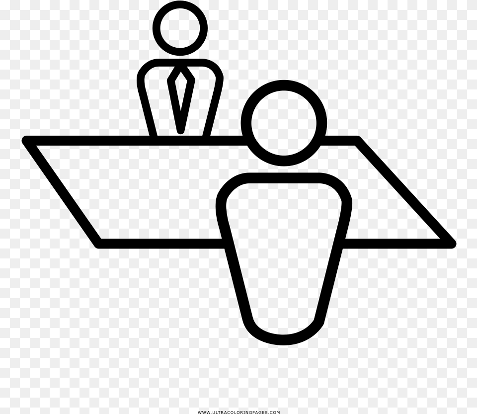 Job Interview Coloring, Gray Free Transparent Png