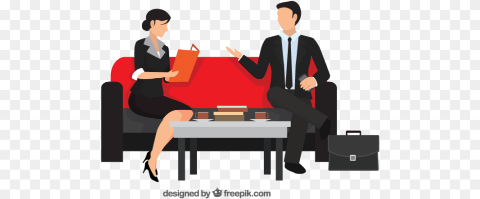 Job Interview For Kids Job Interview Transparent, Furniture, Person, Couch, Conversation Free Png Download