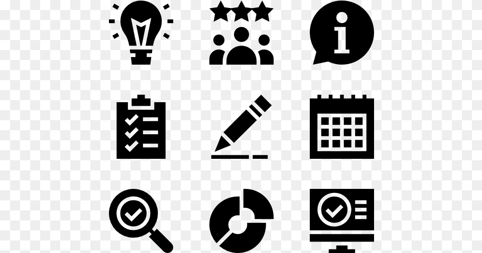 Job Resume Icons Services, Gray Free Png