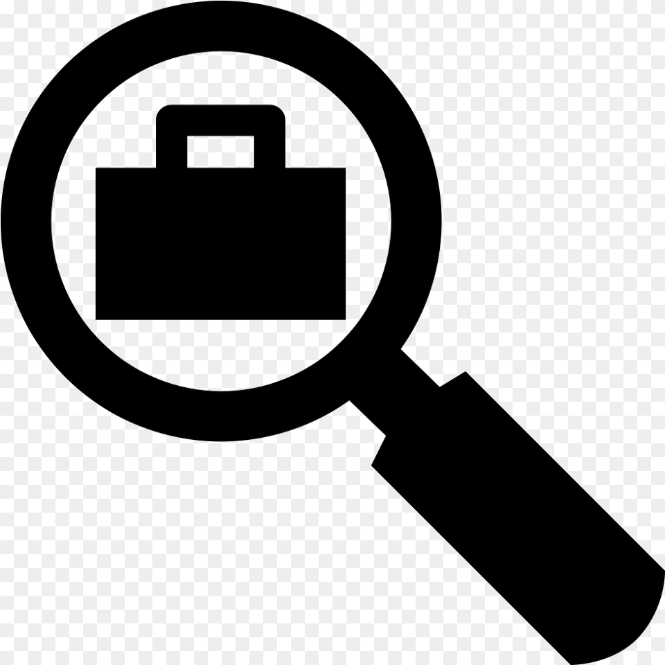 Job Search Icon Download, Magnifying Free Png