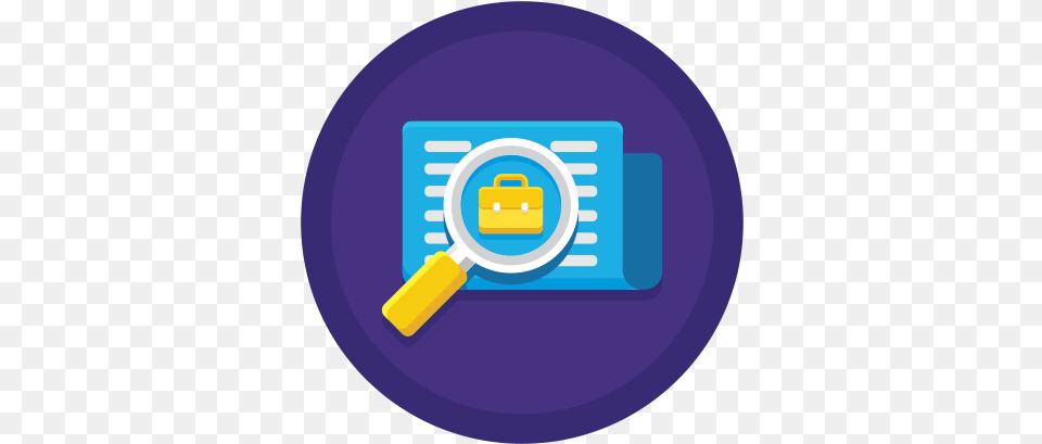 Job Search Icon Pik Magnifying Glass, Disk Free Transparent Png
