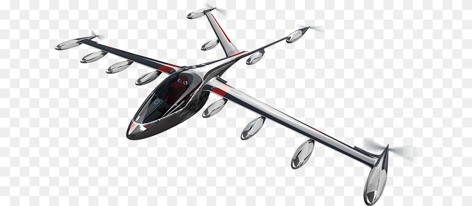 Joby S2 Distributed Electric Propulsion, Aircraft, Airplane, Jet, Transportation Free Png