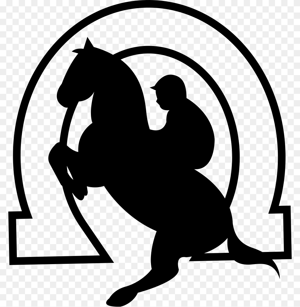 Jockey Transparent Jockey Images, Stencil, Silhouette, Person, Man Free Png Download
