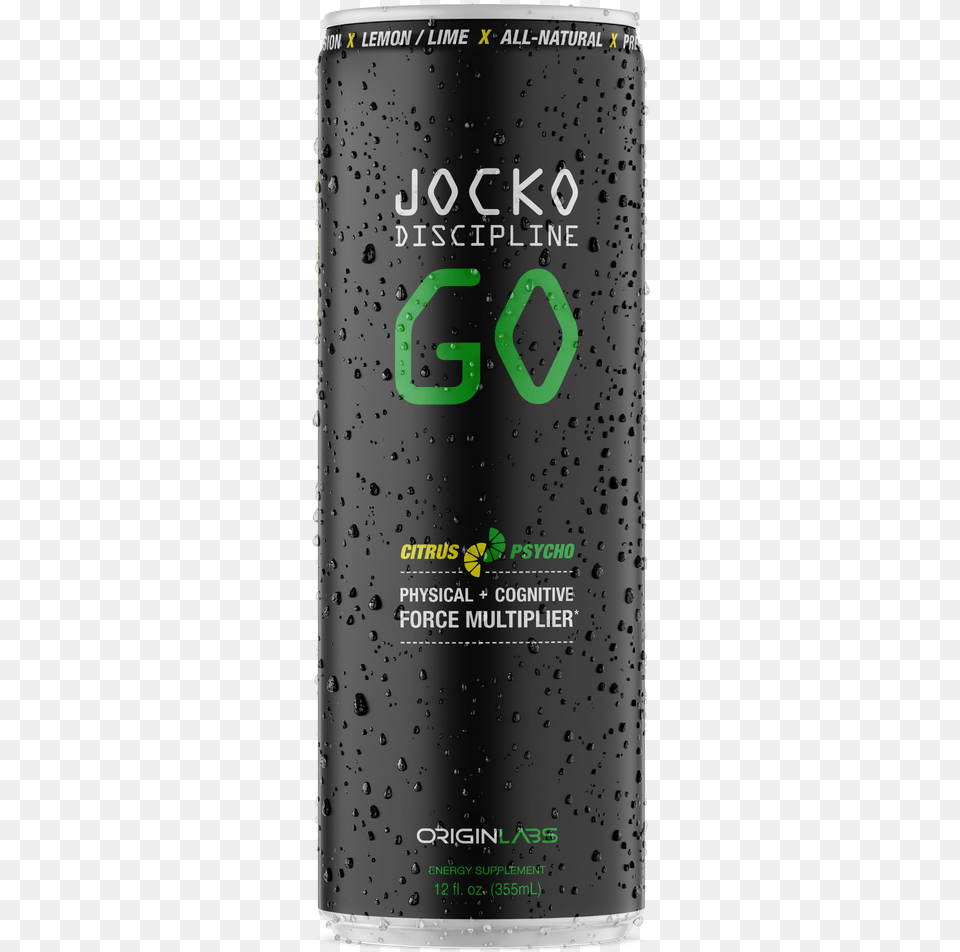 Jocko Discipline Go Drink Energy Shot, Can, Tin Png