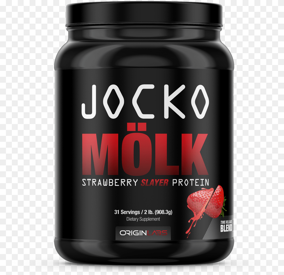 Jocko Mlk Strawberry Protein Protein, Bottle, Jar, Shaker, Berry Free Png Download
