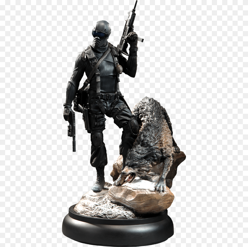 Joe Polystone Statue Snake Eyes And Timber Snake Eyes Timber Sideshow, Adult, Male, Person, Man Png