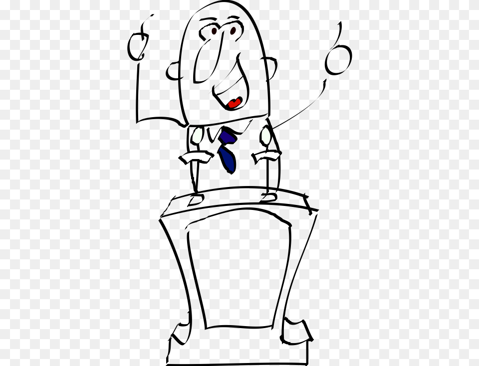 Joe Speaker Podium Cartoon Png