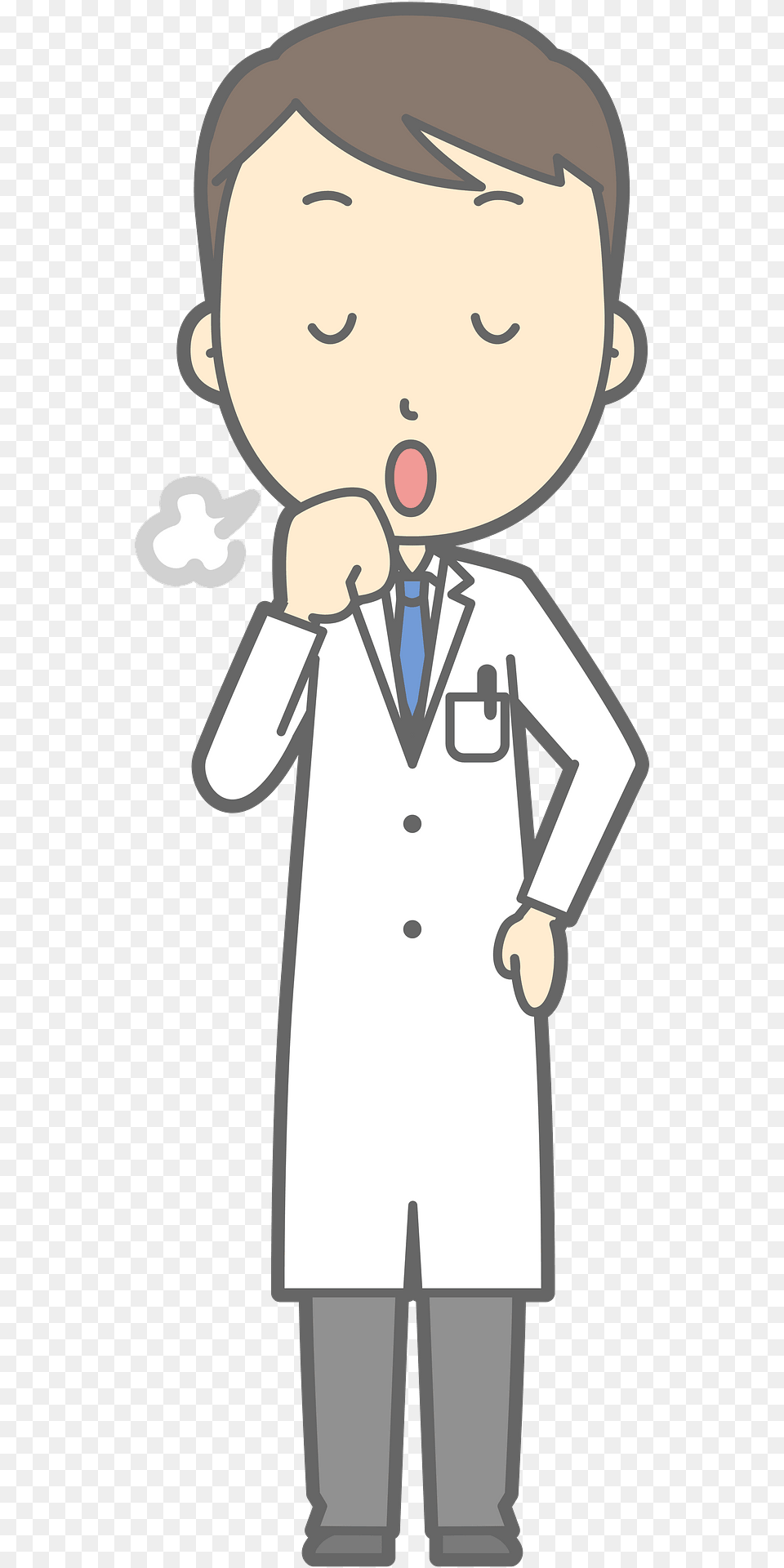 Joel Doctor Harrumphs Clipart, Clothing, Coat, Lab Coat, Person Free Png