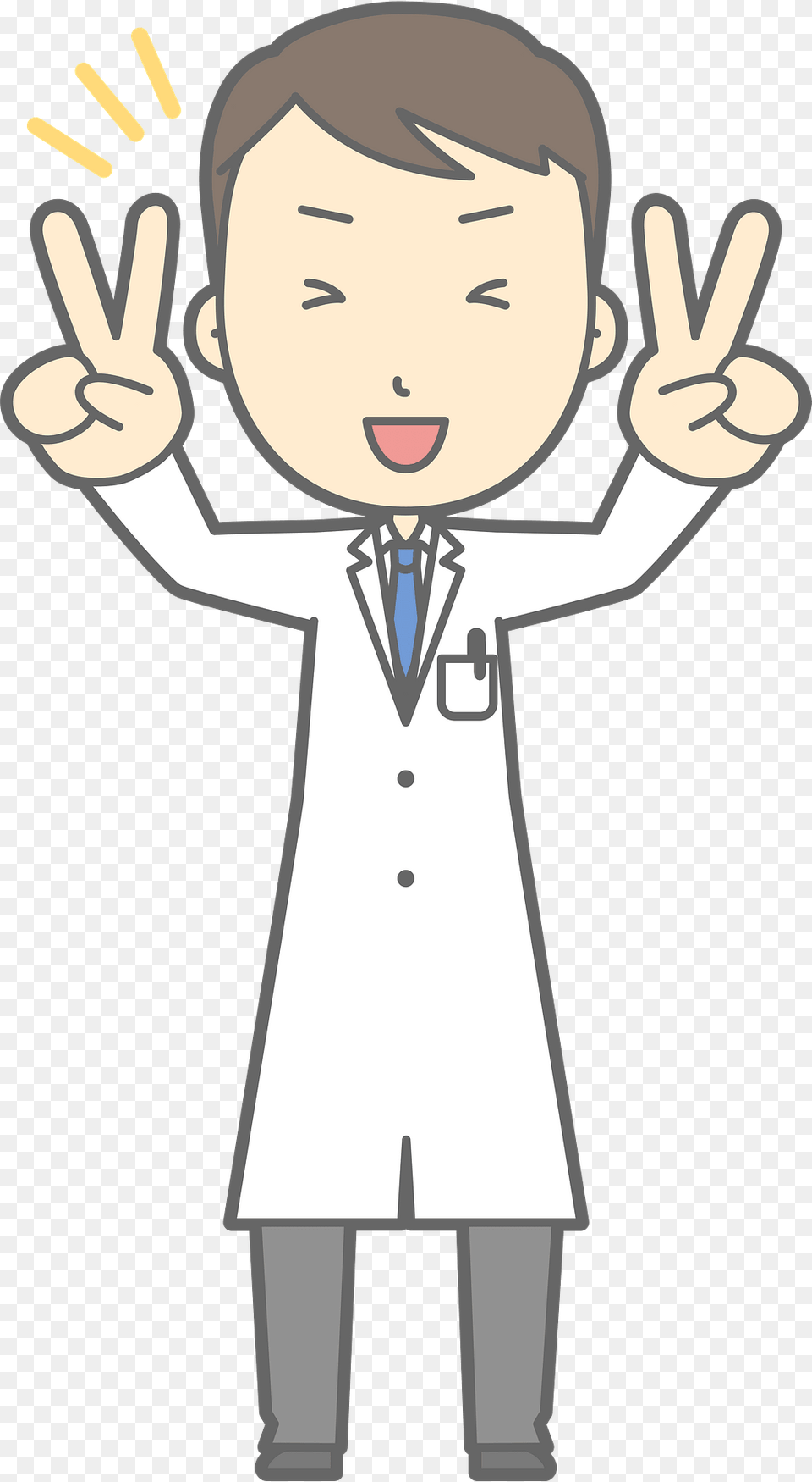 Joel Doctor Is Giving V Sign Clipart, Clothing, Coat, Body Part, Person Free Transparent Png